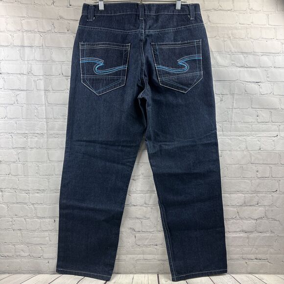 Jinzu Jeans Dark Wash 36x32‎ (Inseam Measures 31) - Picture 5 of 14